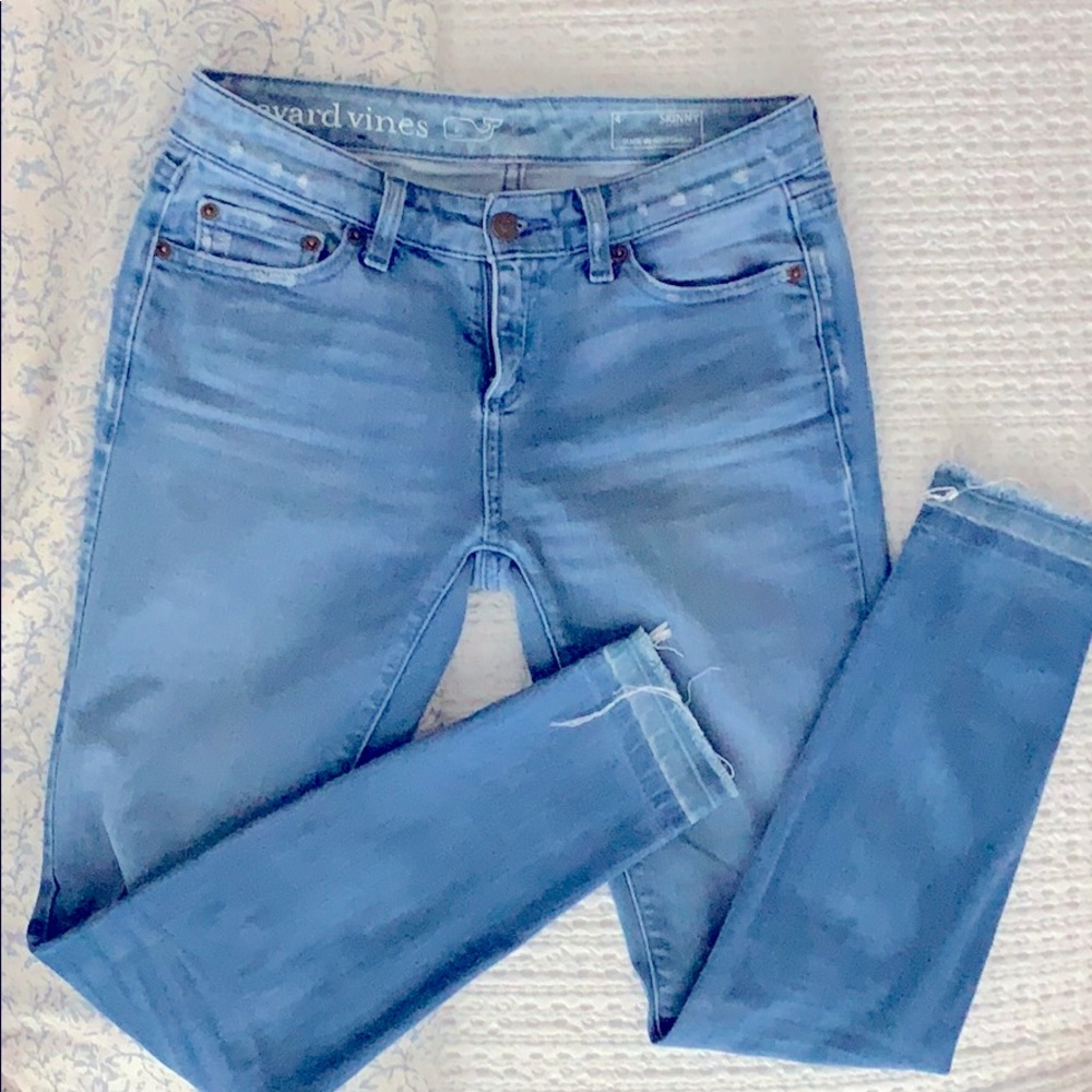 Vineyard Vines Raw Hem Skinny Jeans Size 4